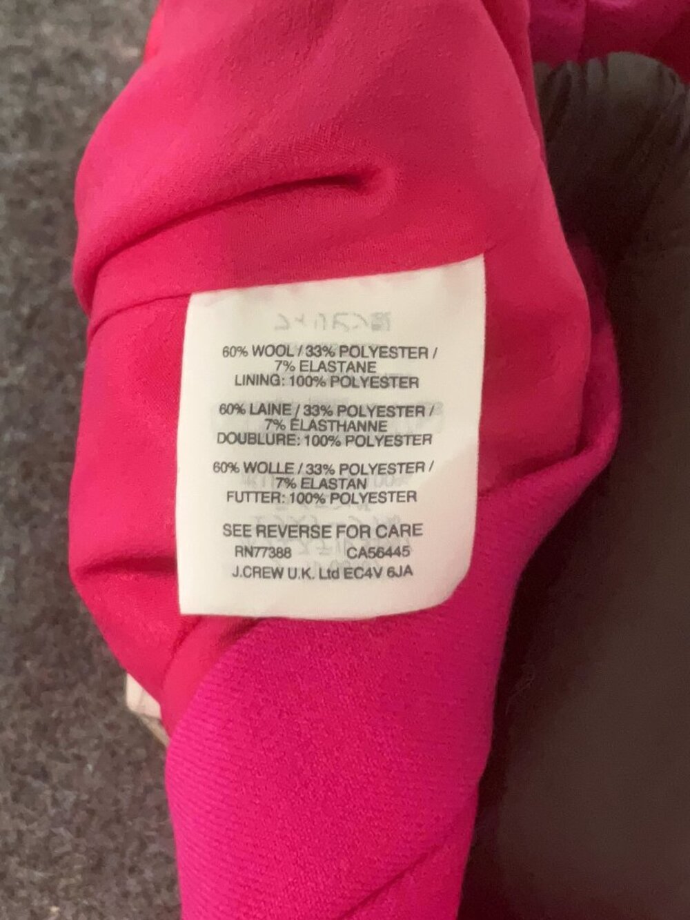 J Crew Pink wool skirt - Picture 2 of 3